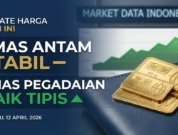 Update Harga Emas Hari Ini 12 April 2026: Antam Stabil, Pegadaian Naik Tipis!