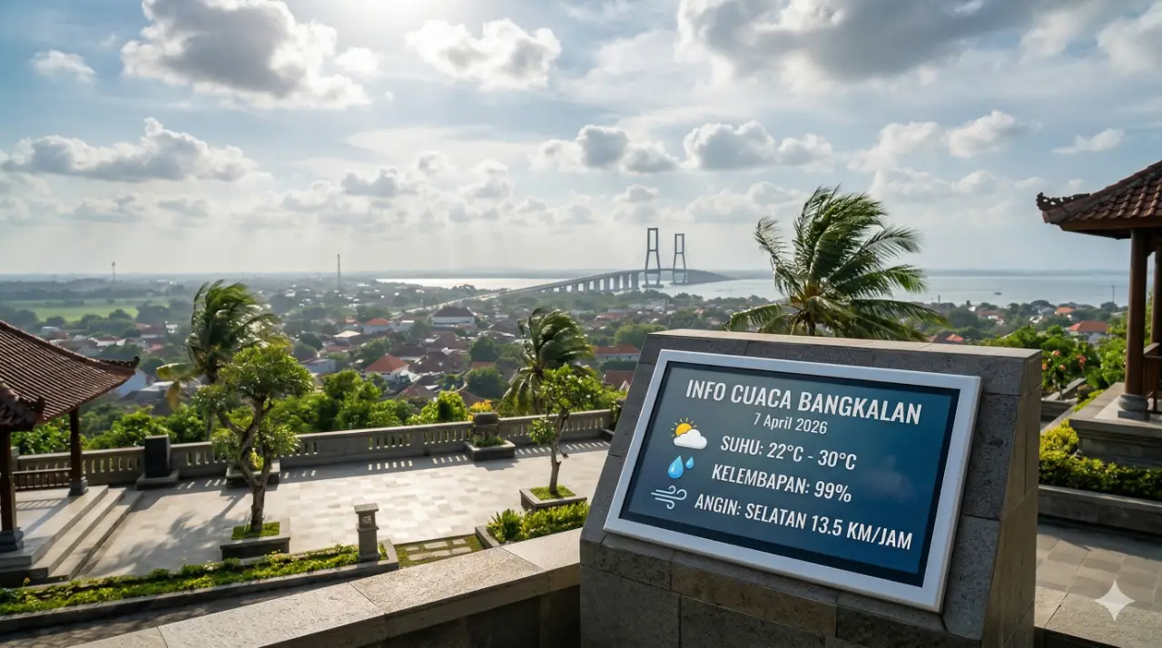 Waspada! Cek Prakiraan Cuaca Bangkalan Hari Ini 7 April 2026: Kelembapan Tinggi dan Arah Angin Beragam