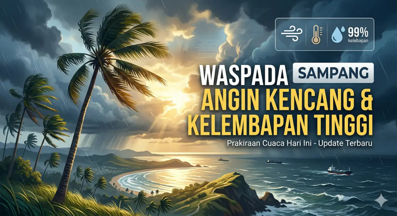 Waspada! Cek Prakiraan Cuaca Sampang Hari Ini: Potensi Angin Kencang di Wilayah Pesisir