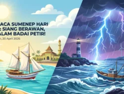 Waspada! Cuaca Sumenep Hari Ini 20 April 2026: Potensi Badai Petir Mengintai di Malam Hari