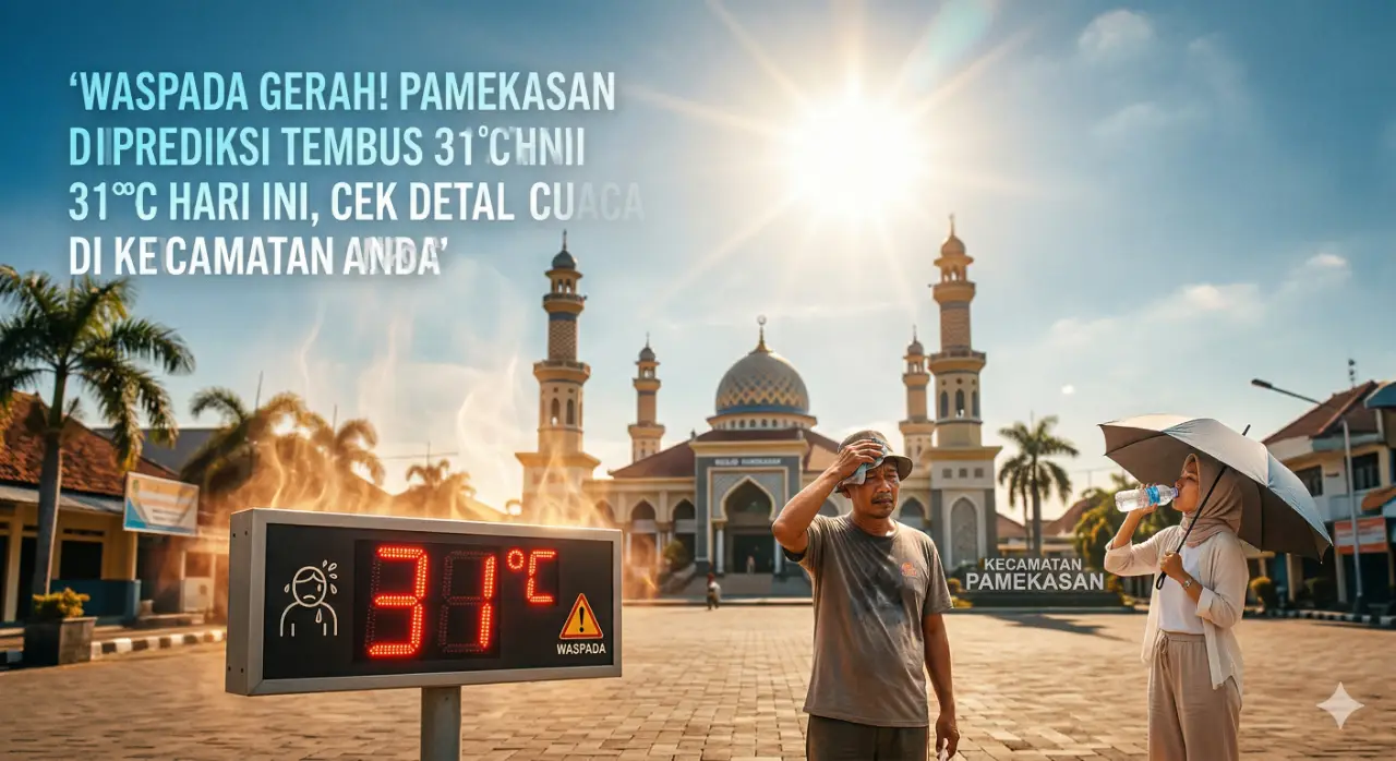 Waspada Gerah! Pamekasan Diprediksi Tembus 31°C Hari Ini, Cek Detail Cuaca di Kecamatan Anda