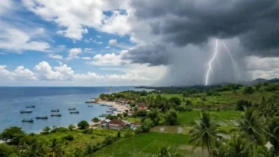 Pamekasan Siaga! Hujan Petir Diprediksi Landa Sebagian Wilayah Hari Ini, Cek Detail Waktunya