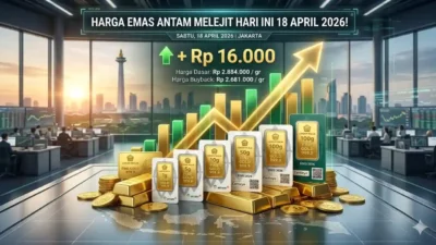 Harga Emas Antam Melejit Rp 16.000 Hari Ini 18 April 2026: Cek Rincian Terbaru!