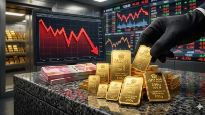 Anjlok Parah! Harga Emas Antam Hari Ini Merosot Rp 50.000 Per Gram, Saatnya Borong?