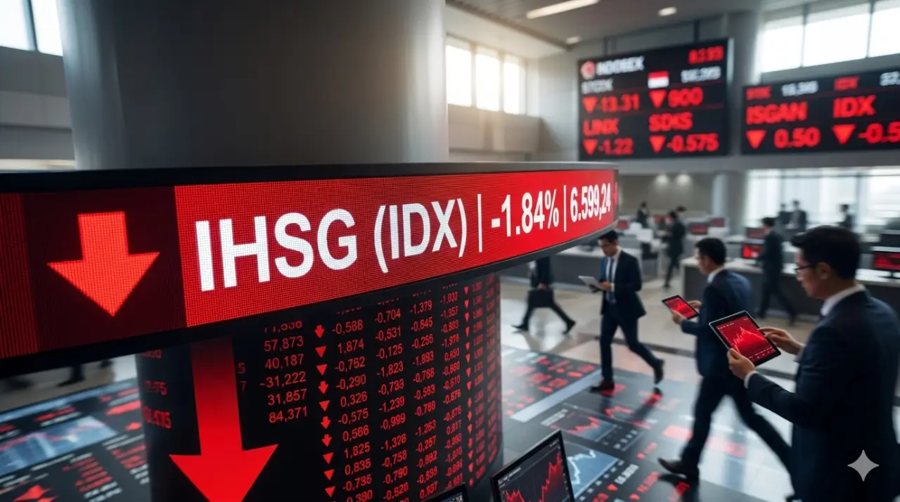 IHSG Hari Ini Ambyar ke Zona Merah, Saham-Saham Raksasa Kompak Berguguran!