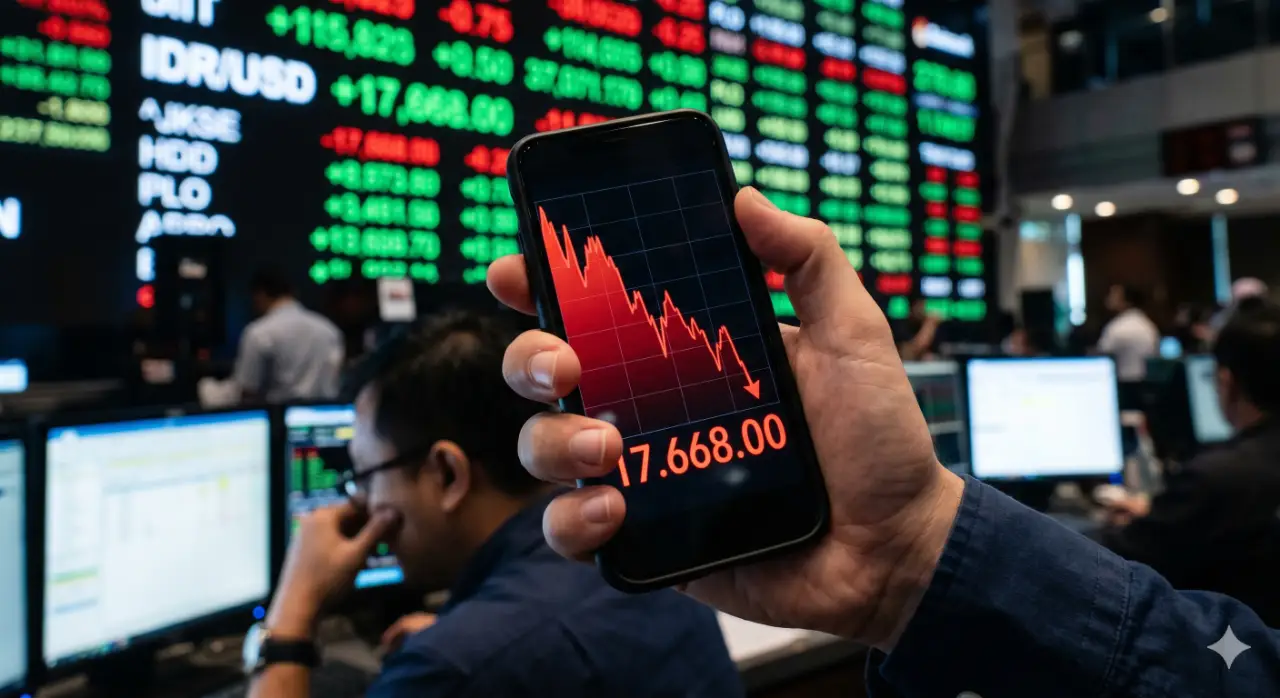 Rupiah Rontok Parah! Rekor Terlemah Sepanjang Sejarah, Dolar AS Tembus Rp17.668 Hari Ini