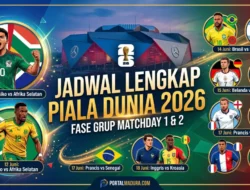 Jadwal Lengkap Piala Dunia 2026: Matchday 1 dan 2 Fase Grup, Catat Tanggal Mainnya!