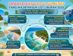 Punya Pulau Oksigen Terbaik Kedua di Dunia, Ini 5 Pantai Eksotis di Sumenep yang Wajib Masuk List Liburan 2026