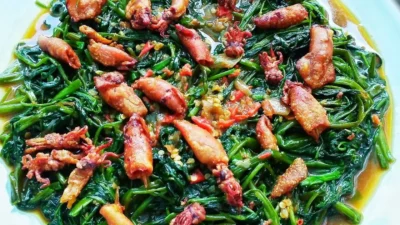 Resep Cah Kangkung Cumi Asin Pedas: Gurih Nikmat Bikin Nasi Cepat Habis!