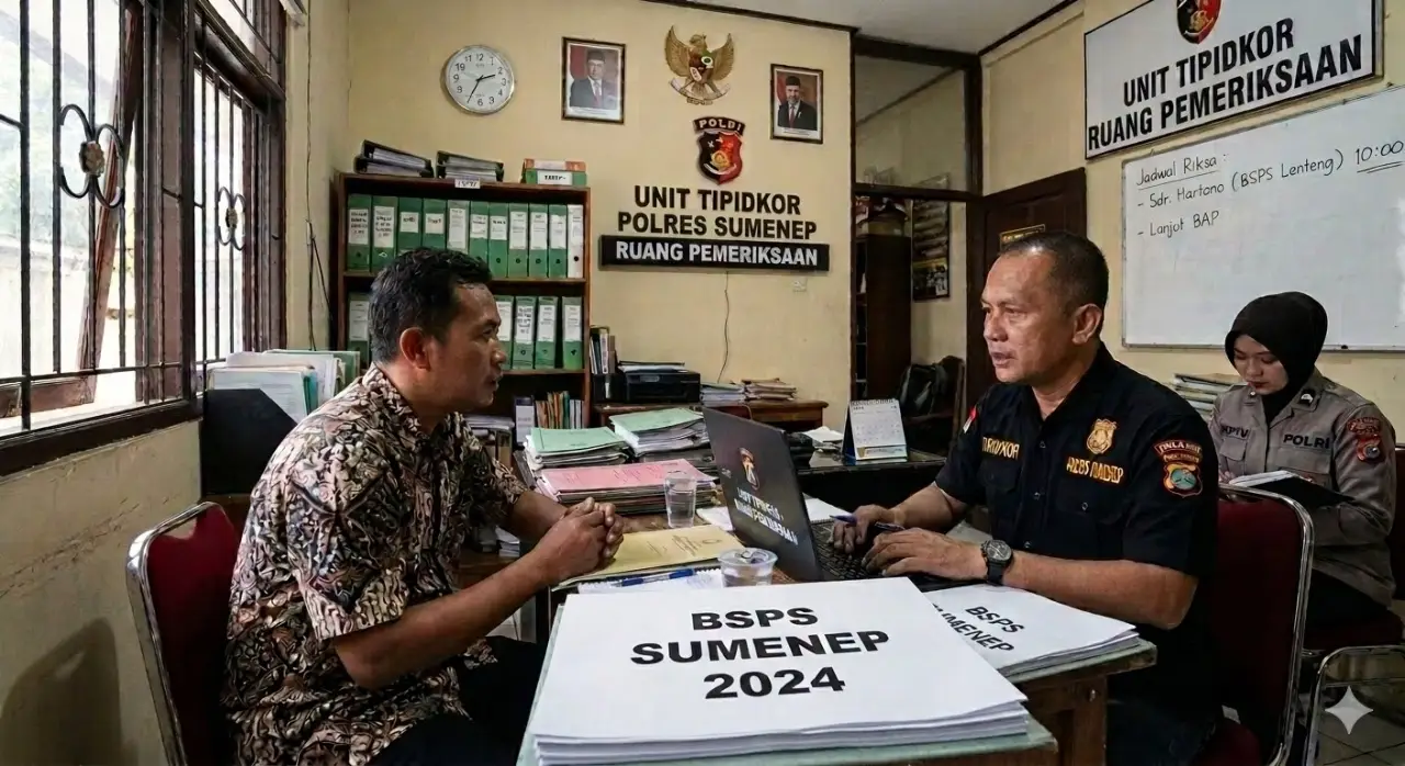 Saksi Mahkota Siap Buka Suara! Unit Pidkor Polres Sumenep Diduga Ikut Nikmati Dana Korupsi BSPS Rp26 Miliar