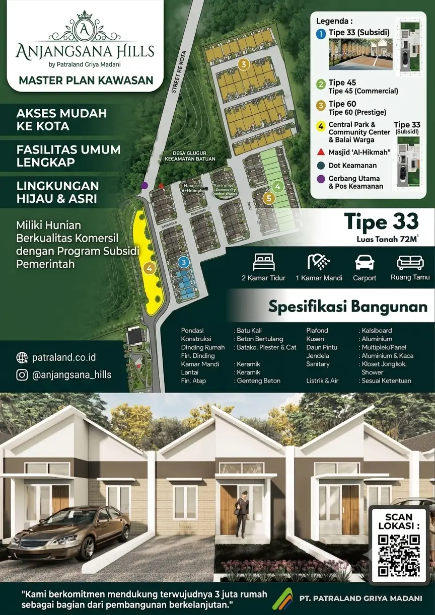 Rumah Subsidi Rasa Premium! Perumahan FLPP Terbesar Anjangsana Hills Resmi Hadir di Sumenep, Angsuran Cuma 1 Jutaan!