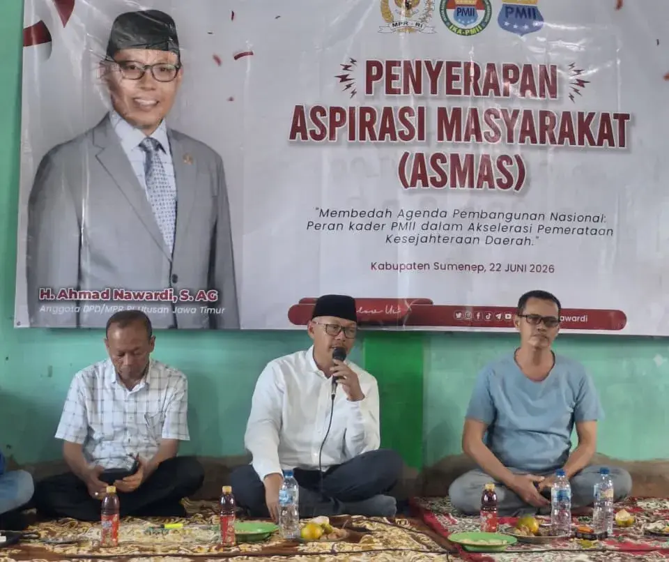 Senator Ahmad Nawardi Tantang PMII Sumenep Kawal Kebijakan Pembangunan Nasional