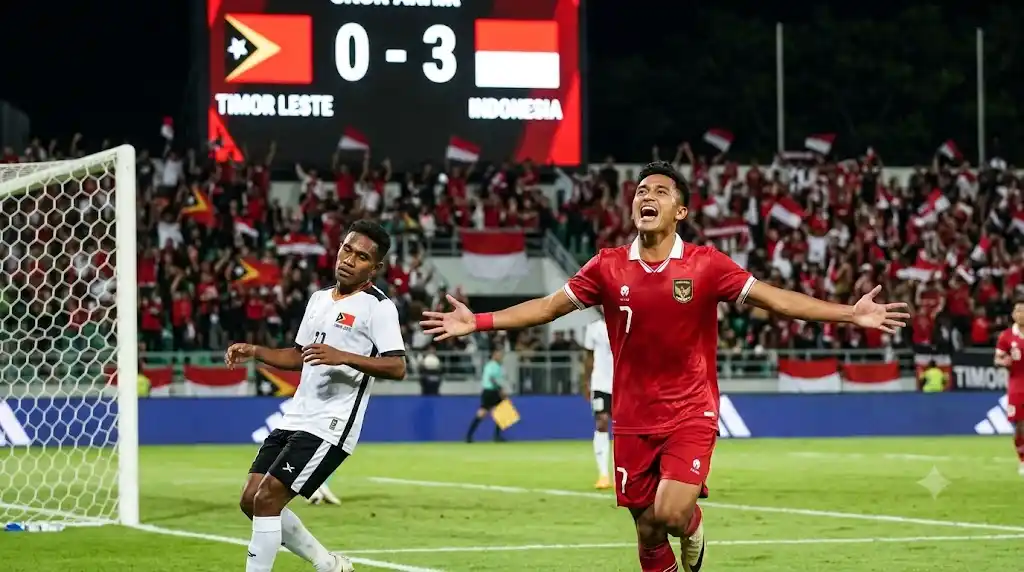 Hasil Piala AFF 2026: Timnas Indonesia Pesta Gol 3-0 Cukur Timor Leste!