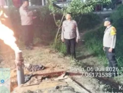 Heboh! Sumur Bor Warga di Omben Sampang Mendadak Semburkan Api Setinggi 1 Meter