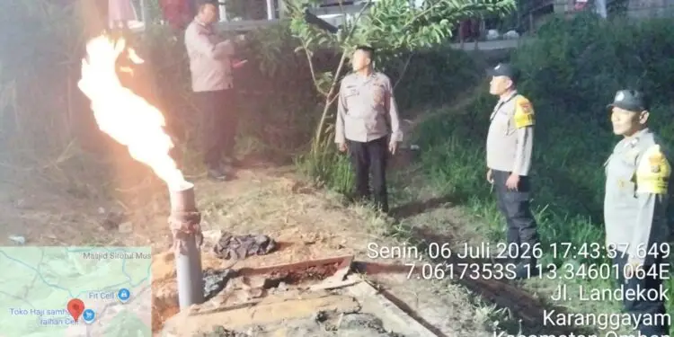 Heboh! Sumur Bor Warga di Omben Sampang Mendadak Semburkan Api Setinggi 1 Meter