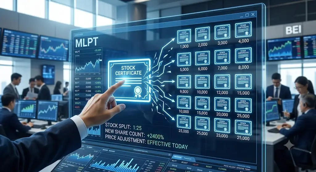 Multipolar Technology (MLPT) Resmi Stock Split 1:25, Harga Saham Jadi Rp1.040 Per Lembar!
