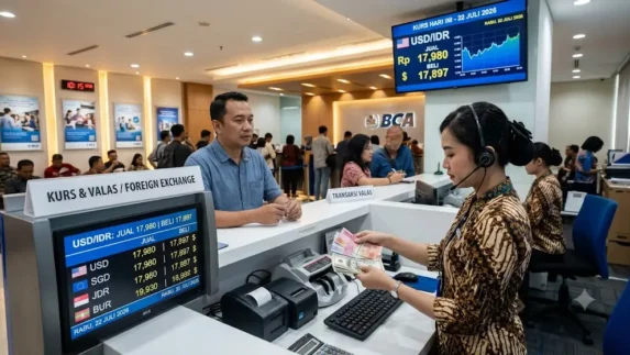 Rupiah Loyo Tertekan Dolar AS Hari Ini 22 Juli 2026, Cek Kurs BNI, Mandiri, dan BCA!