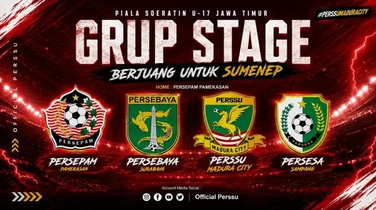 Tergabung di Grup Neraka, Perssu Madura City Patok Target Tinggi di Piala Suratin U-17 2026
