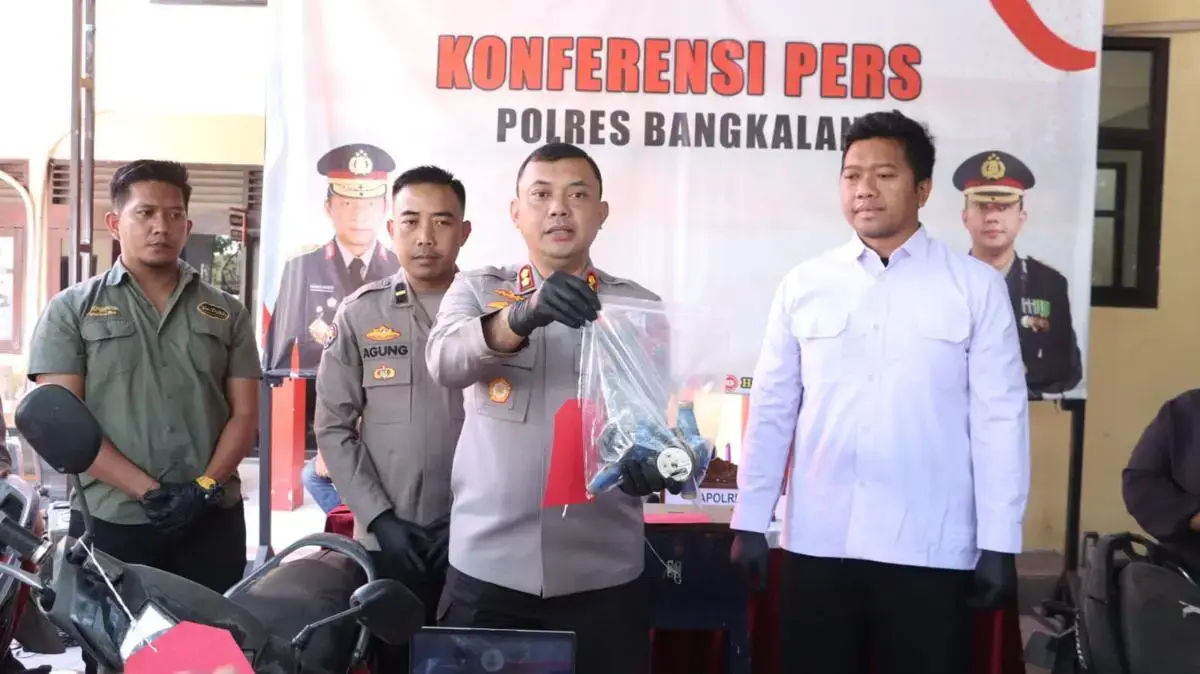 Bangkalan Sikat Kriminalitas! 20 Pelaku Pencurian Kotak Amal hingga Ternak Diringkus Polisi