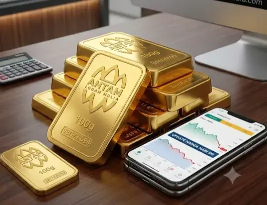Harga Emas Antam Hari Ini Turun Lagi! Cek Rincian Lengkap Pecahan 0,5 s.d 1.000 Gram