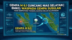 Gempa M 6,1 Guncang Nias Selatan Hari Ini, BMKG Minta Waspada Susulan!