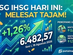 IHSG Hari Ini 18 Agustus 2026 Melesat 80 Poin ke Level 6.482 di Sesi I, Sektor Energi Jadi Penopang