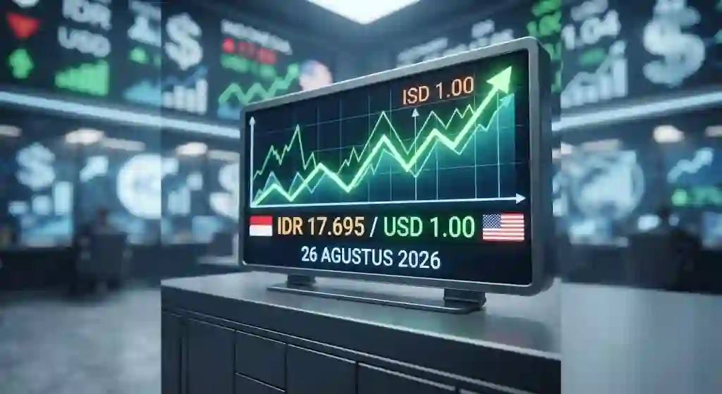  Kembali Menguat Tipis di Level Rp17.695 per Dolar AS