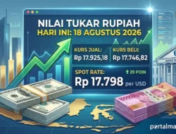 Nilai Tukar Rupiah Hari Ini 18 Agustus 2026 Dibuka Menguat ke Rp17.798 per Dolar AS, Cek Kurs Resminya