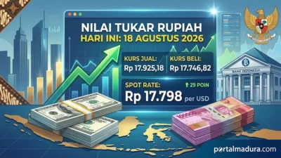 Nilai Tukar Rupiah Hari Ini 18 Agustus 2026 Dibuka Menguat ke Rp17.798 per Dolar AS, Cek Kurs Resminya