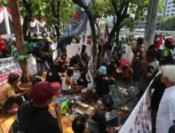 Persiapan Massa AMPB Jelang Aksi Damai di Depan Gedung DPR, Ini Suasananya