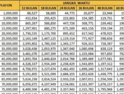 Rincian Tabel KUR BRI Agustus 2026 Pinjaman Rp 30 Juta, Angsuran Ringan Mulai Rp 500 Ribuan!