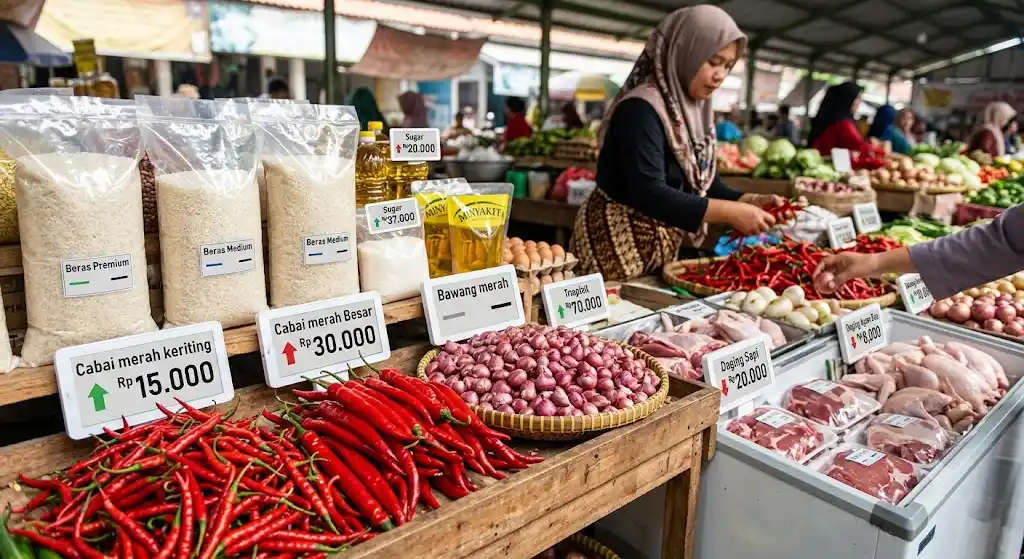 Update Harga Sembako Jatim Hari Ini 10 Agustus 2026: Cabai dan Daging Ayam Naik, Cek Rincian Lengkapnya!