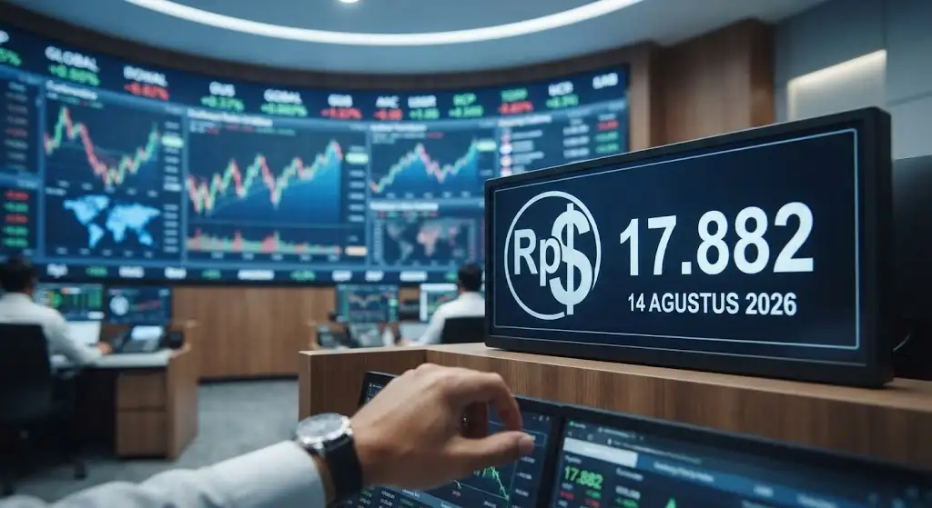 Update Kurs Rupiah Hari Ini 14 Agustus 2026: Bergerak Datar di Tengah Penantian Data Ekonomi