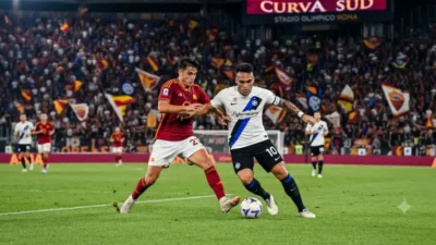 Duel Puncak Klasemen! AS Roma vs Inter Milan Berebut Sempurna di Olimpico