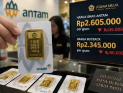 Harga Emas Antam Anjlok Rp35.000 Hari Ini, Nilai Buyback Ikut Merosot!