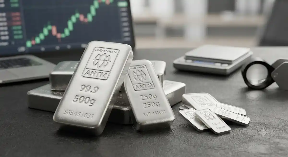 Harga Perak Antam Hari Ini 26 September 2026 Berbalik Naik Perkasa, Cek Rinciannya!