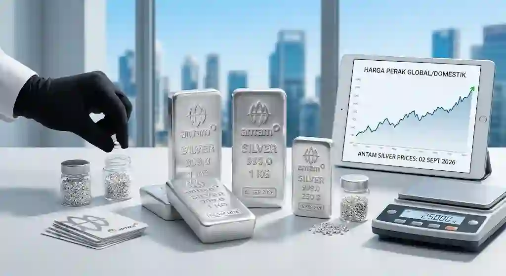 Harga Perak Antam Tergelincir Hari Ini 2 September 2026, Cek Rincian Lengkapnya!