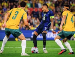 Hasil Australia vs Brasil 2-4: Vinicius Jr Pimpin Kemenangan Tim Samba dalam Hujan 6 Gol