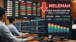Kurs Rupiah Hari Ini 14 September 2026: Tertekan Tipis di Tengah Sentimen Global