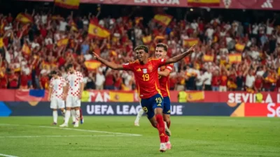Spanyol vs Kroasia: Lamine Yamal Bersinar, La Roja Bungkam Vatreni 4-1