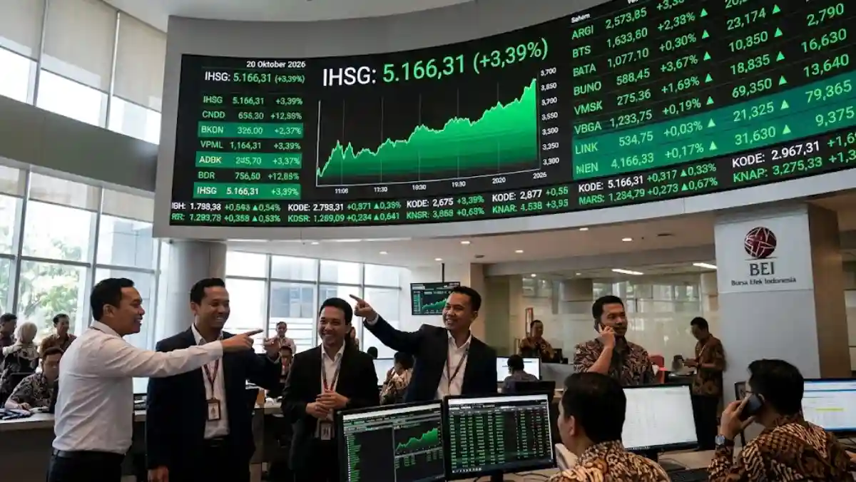 IHSG Berhasil Rebound Melesat Tembus Level 5.160 Hari Ini, Sektor Perbankan Memimpin Pemulihan!