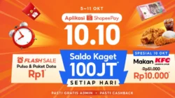 Promo 10.10 ShopeePay Hadirkan Makan KFC Rp10 Ribu dan Saldo Kaget Rp100 Juta
