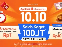 Promo 10.10 ShopeePay Hadirkan Makan KFC Rp10 Ribu dan Saldo Kaget Rp100 Juta