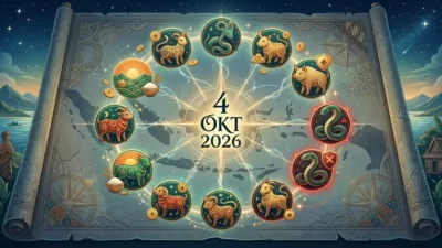 Ramalan Shio 4 Oktober 2026: 5 Shio Panen Rezeki Melimpah, Shio Ular Wajib WaspadaRamalan Shio 4 Oktober 2026: 5 Shio Panen Rezeki Melimpah, Shio Ular Wajib Waspada