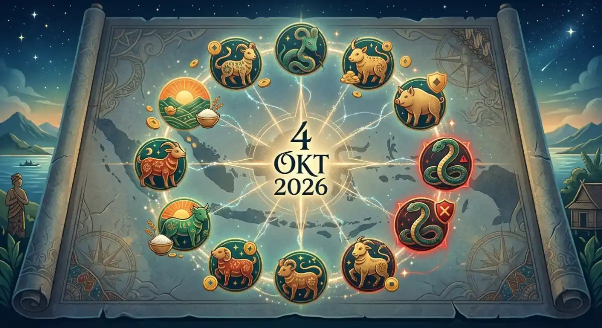 Ramalan Shio 4 Oktober 2026: 5 Shio Panen Rezeki Melimpah, Shio Ular Wajib WaspadaRamalan Shio 4 Oktober 2026: 5 Shio Panen Rezeki Melimpah, Shio Ular Wajib Waspada