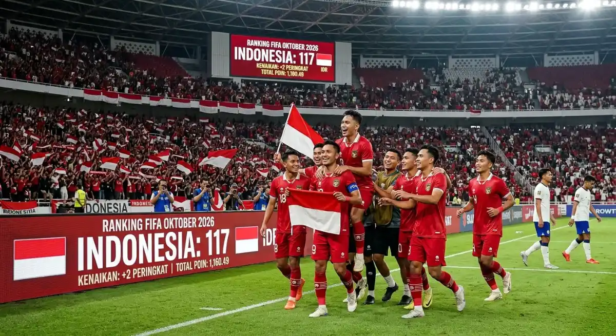 Melesat! Ranking FIFA Timnas Indonesia Tembus Peringkat 117 Dunia, Garuda Siap Mengancam ASEAN!