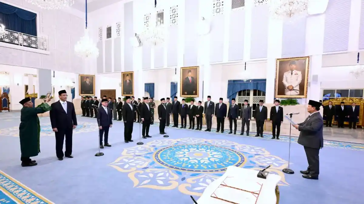 Reshuffle Kabinet Merah Putih: Presiden Prabowo Lantik Sejumlah Menteri Baru di Istana