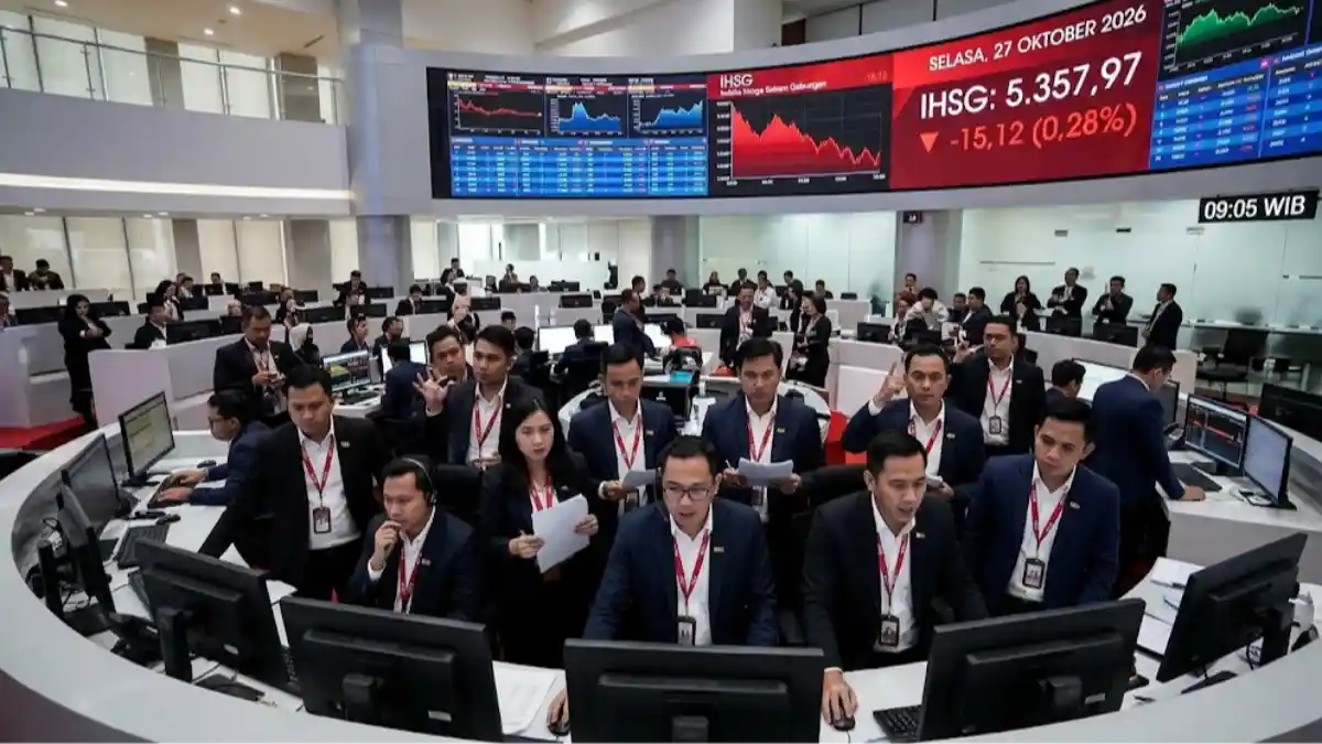 IHSG Dibuka Melemah ke Level 5.357 Hari Ini 27 Oktober 2026, Cek Pemicunya!